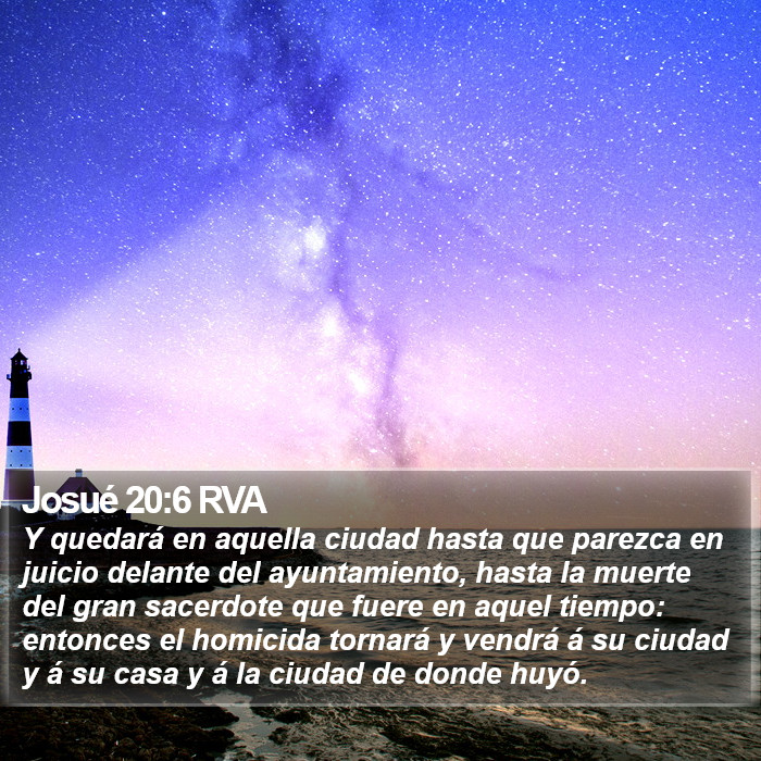 Josué 20:6 RVA Bible Study