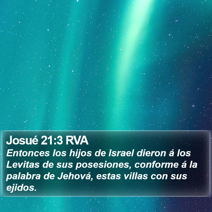 Josué 21:3 RVA Bible Study