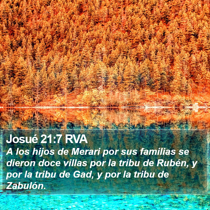 Josué 21:7 RVA Bible Study