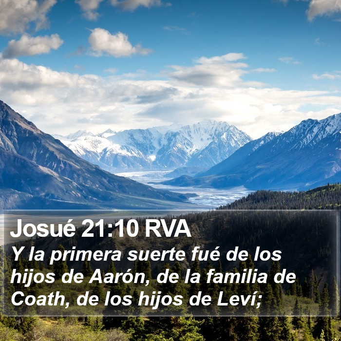 Josué 21:10 RVA Bible Study