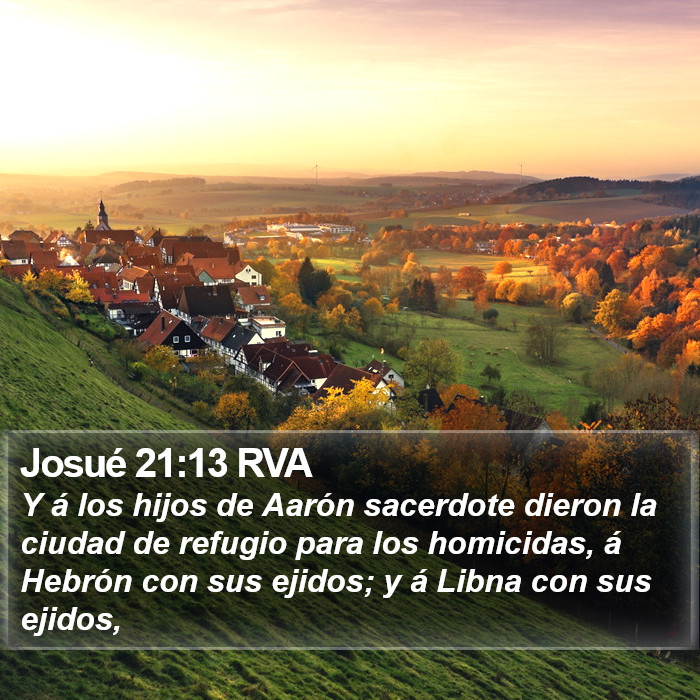 Josué 21:13 RVA Bible Study