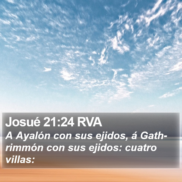 Josué 21:24 RVA Bible Study