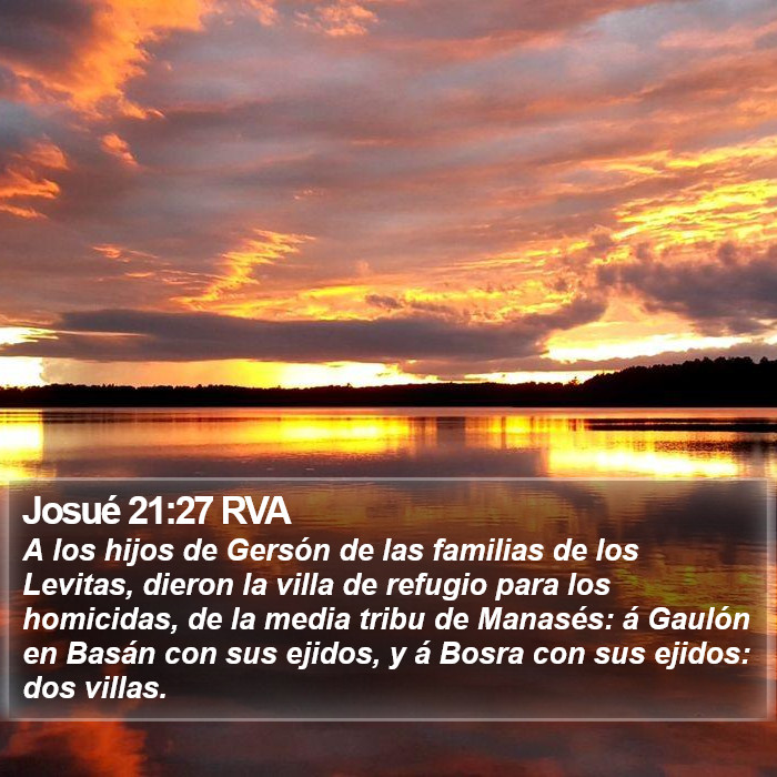 Josué 21:27 RVA Bible Study