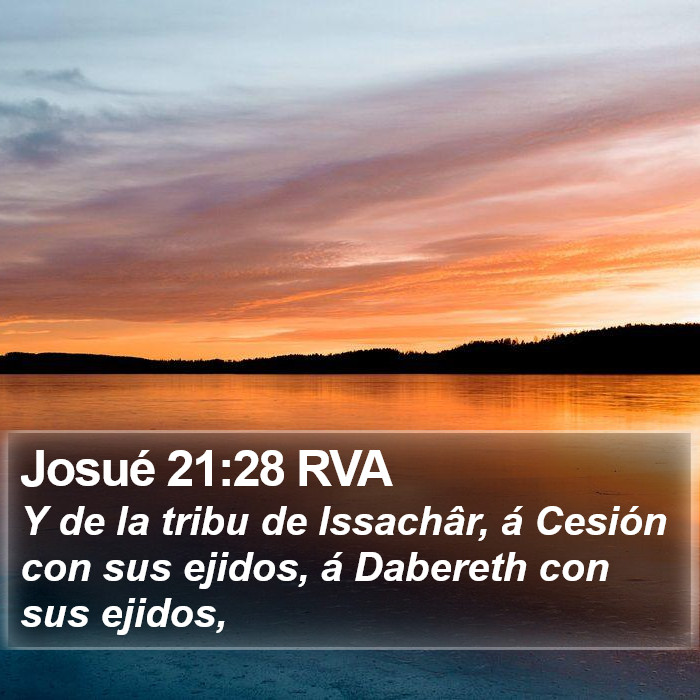 Josué 21:28 RVA Bible Study