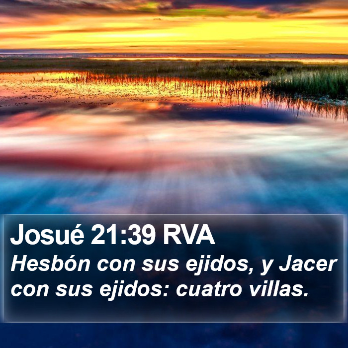 Josué 21:39 RVA Bible Study