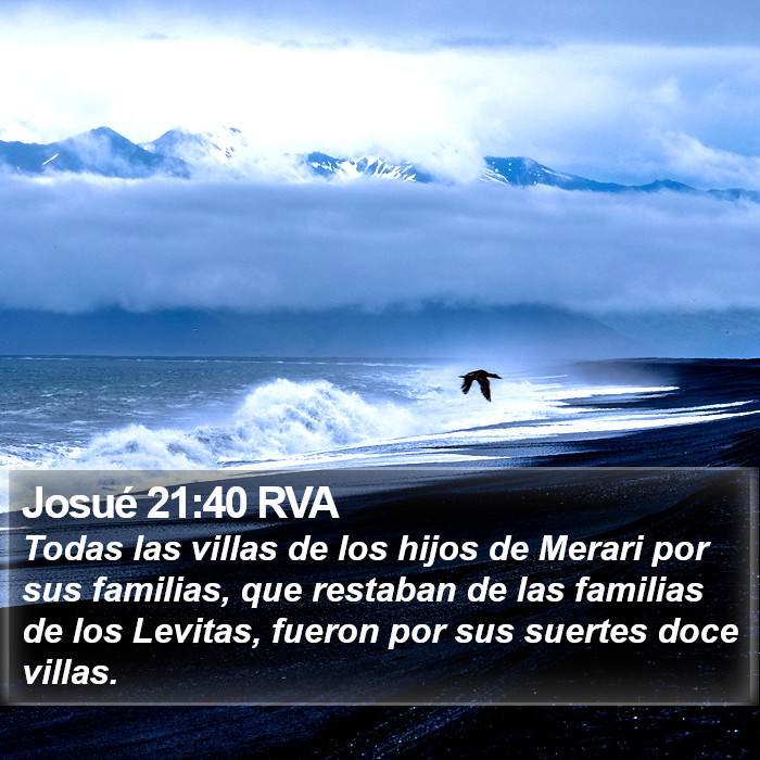 Josué 21:40 RVA Bible Study