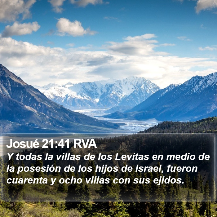 Josué 21:41 RVA Bible Study