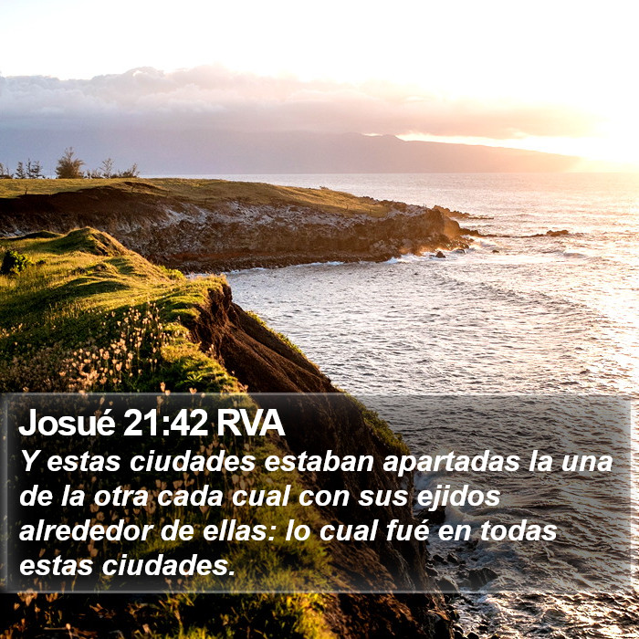 Josué 21:42 RVA Bible Study