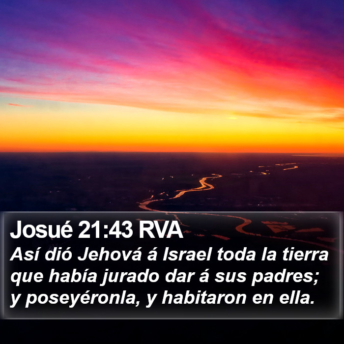 Josué 21:43 RVA Bible Study