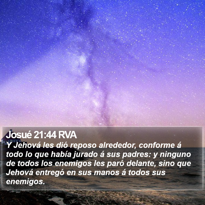 Josué 21:44 RVA Bible Study