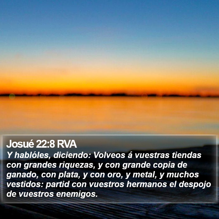 Josué 22:8 RVA Bible Study