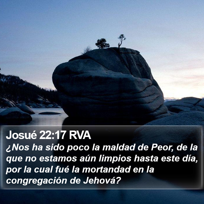 Josué 22:17 RVA Bible Study