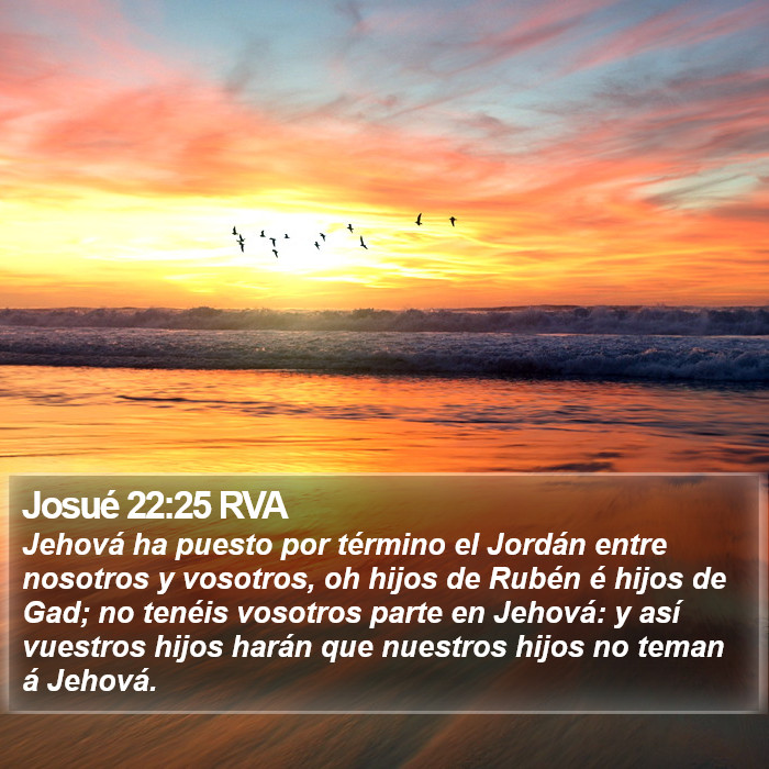 Josué 22:25 RVA Bible Study