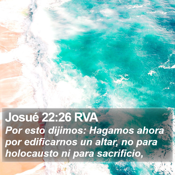 Josué 22:26 RVA Bible Study