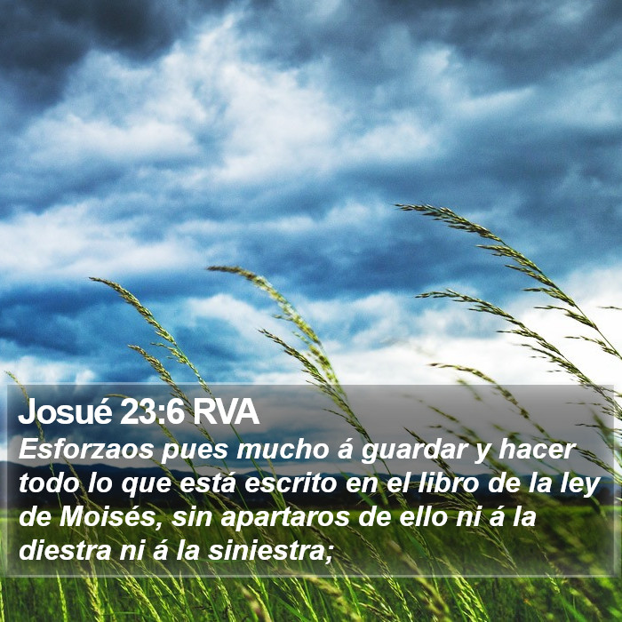 Josué 23:6 RVA Bible Study