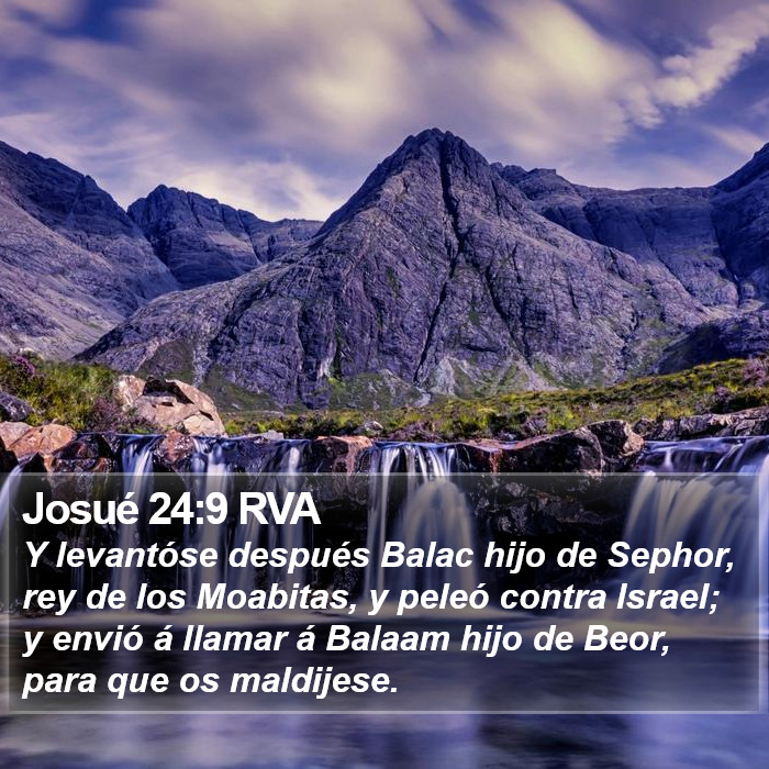 Josué 24:9 RVA Bible Study