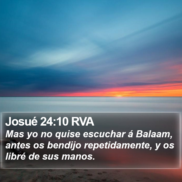 Josué 24:10 RVA Bible Study