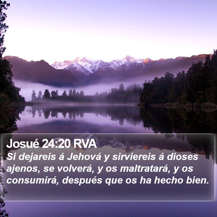 Josué 24:20 RVA Bible Study