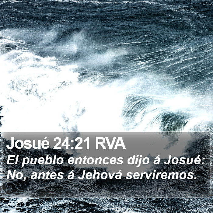 Josué 24:21 RVA Bible Study