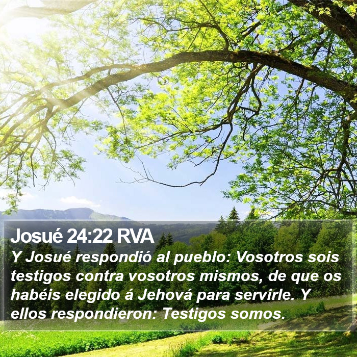 Josué 24:22 RVA Bible Study