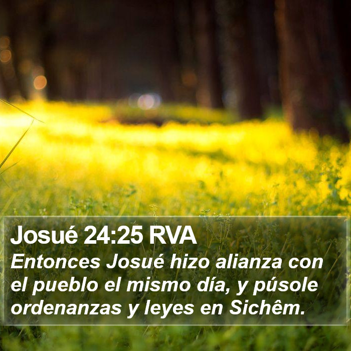 Josué 24:25 RVA Bible Study