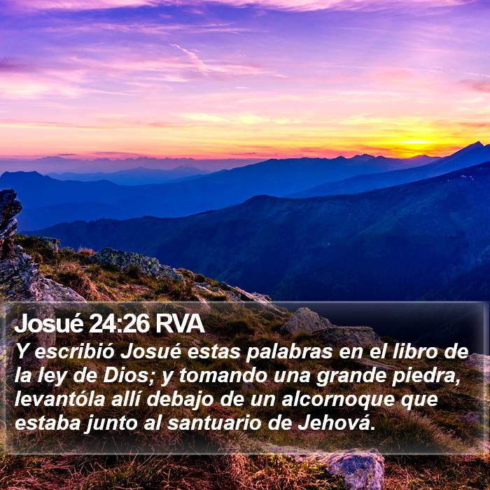 Josué 24:26 RVA Bible Study