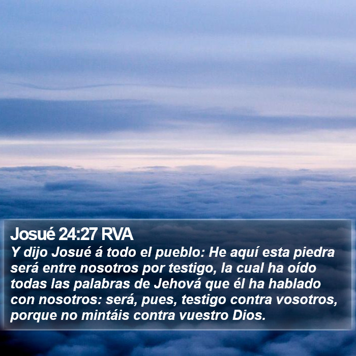 Josué 24:27 RVA Bible Study