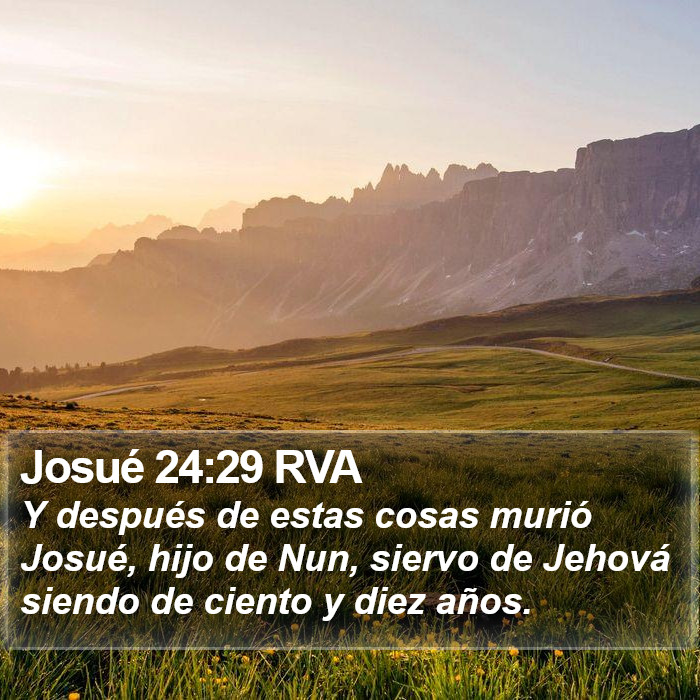 Josué 24:29 RVA Bible Study