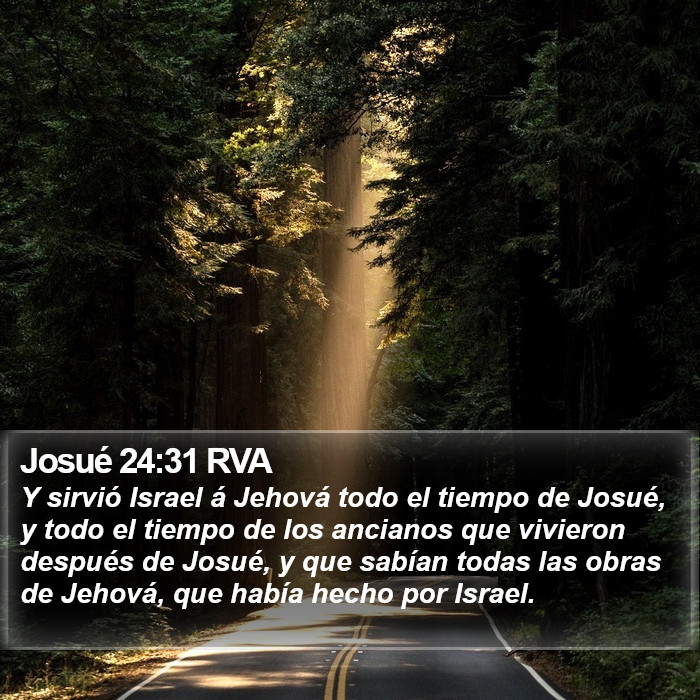 Josué 24:31 RVA Bible Study