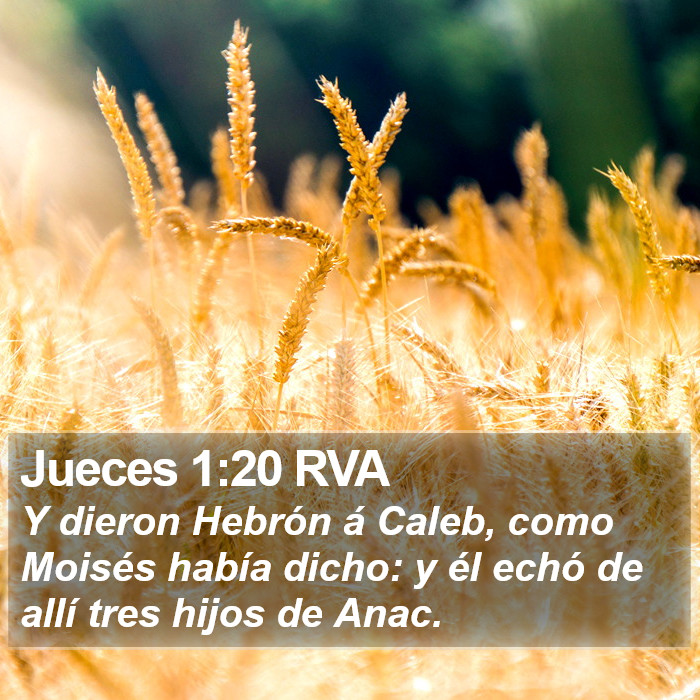 Jueces 1:20 RVA Bible Study