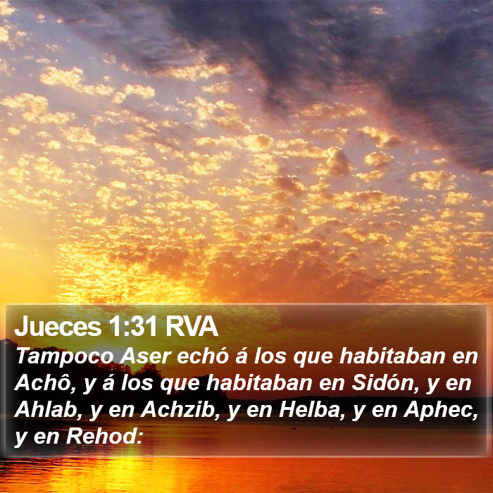 Jueces 1:31 RVA Bible Study