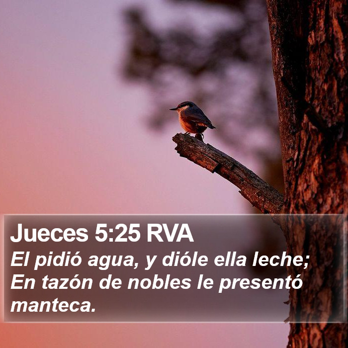 Jueces 5:25 RVA Bible Study