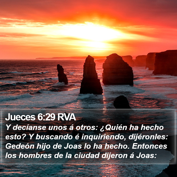 Jueces 6:29 RVA Bible Study