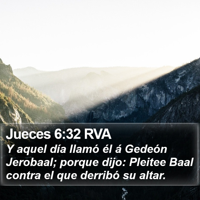 Jueces 6:32 RVA Bible Study