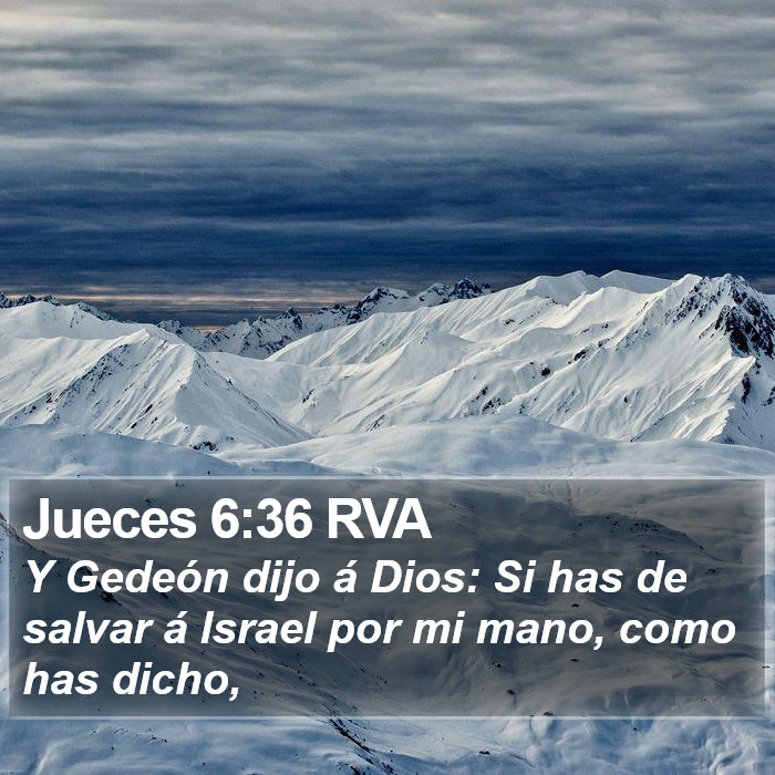 Jueces 6:36 RVA Bible Study