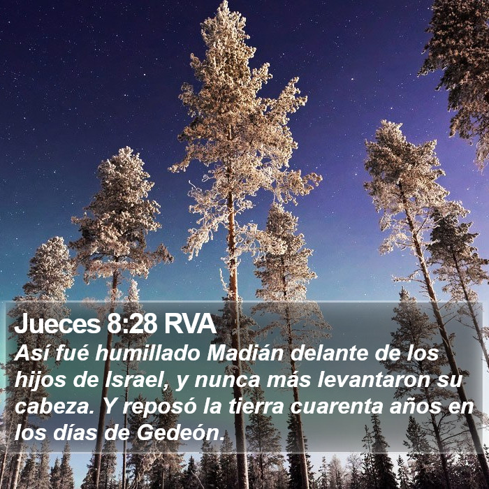 Jueces 8:28 RVA Bible Study
