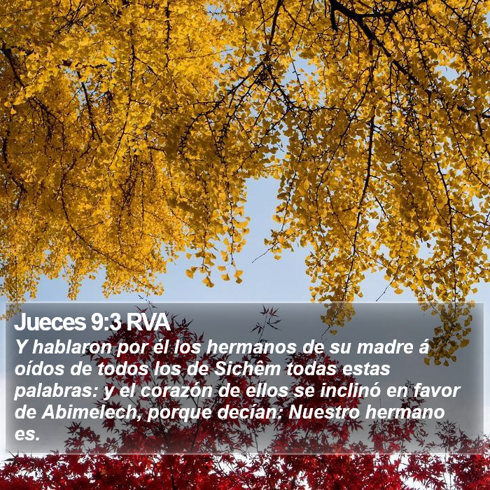 Jueces 9:3 RVA Bible Study