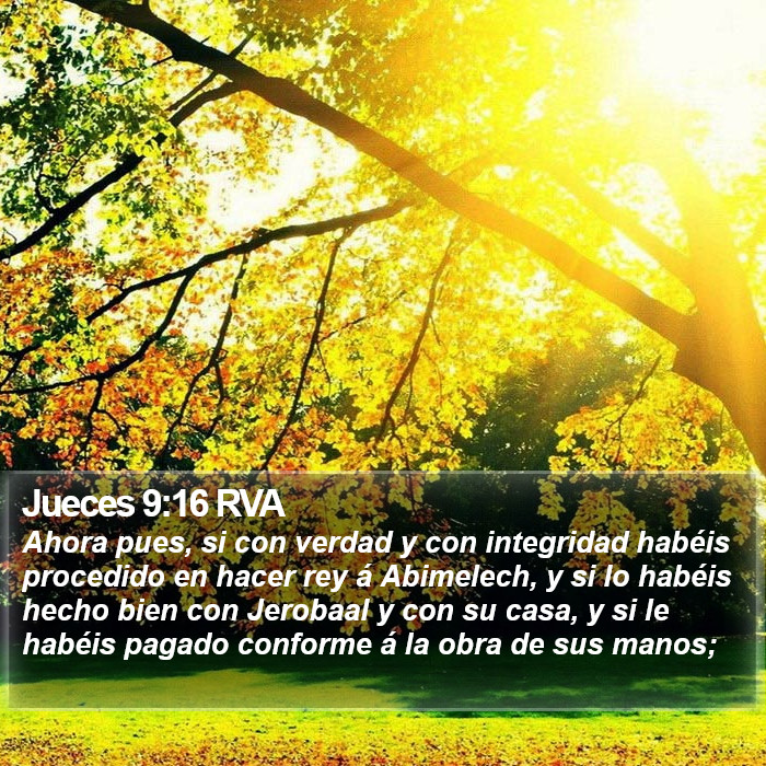 Jueces 9:16 RVA Bible Study