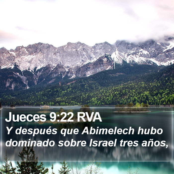 Jueces 9:22 RVA Bible Study