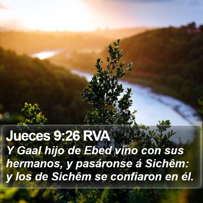 Jueces 9:26 RVA Bible Study