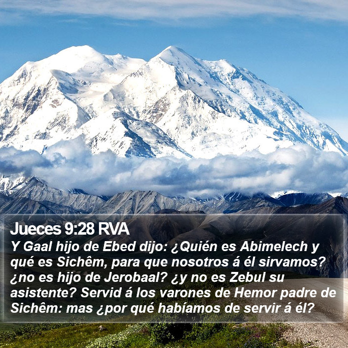 Jueces 9:28 RVA Bible Study