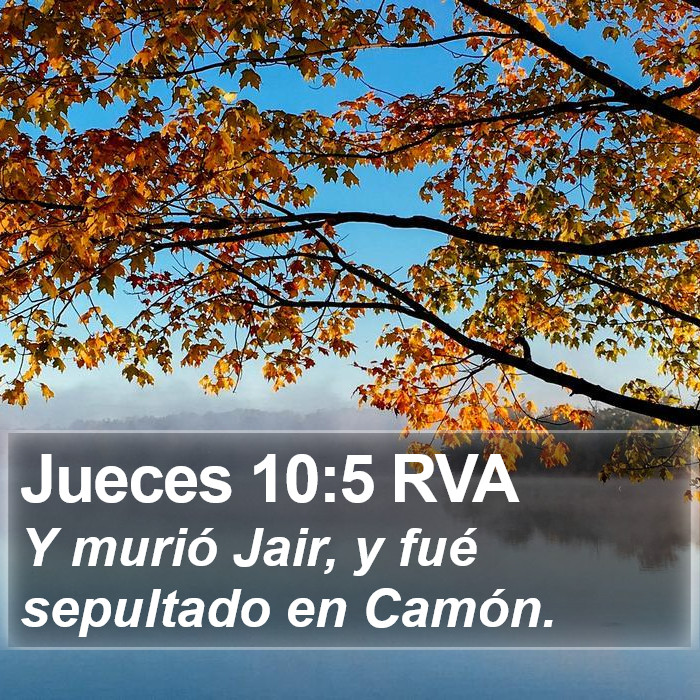 Jueces 10:5 RVA Bible Study