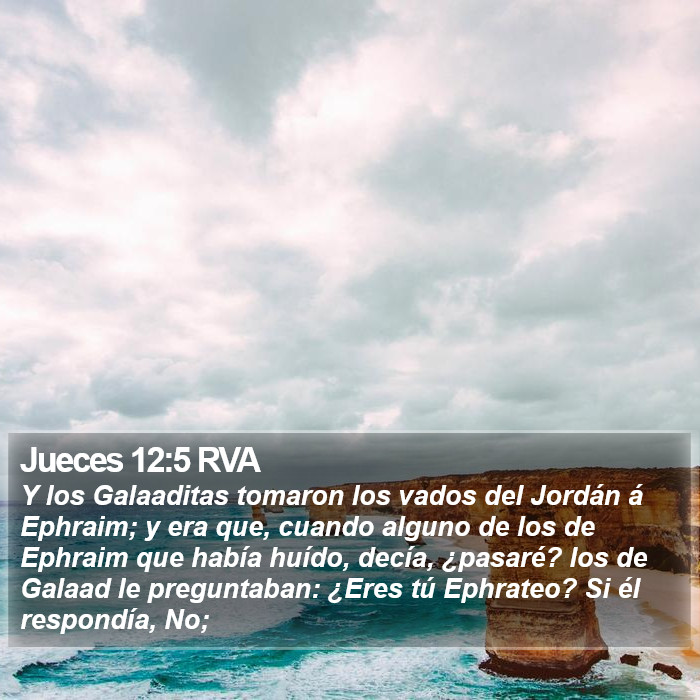 Jueces 12:5 RVA Bible Study