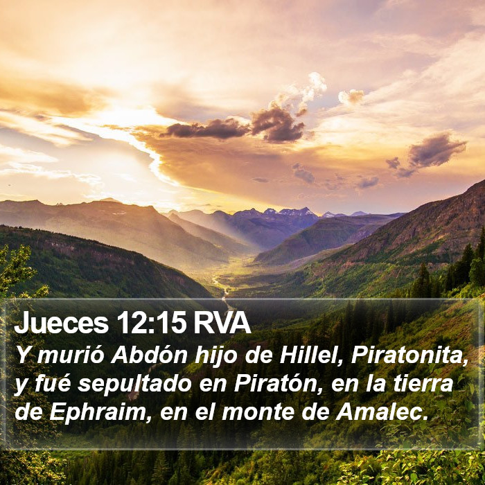 Jueces 12:15 RVA Bible Study