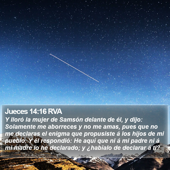 Jueces 14:16 RVA Bible Study