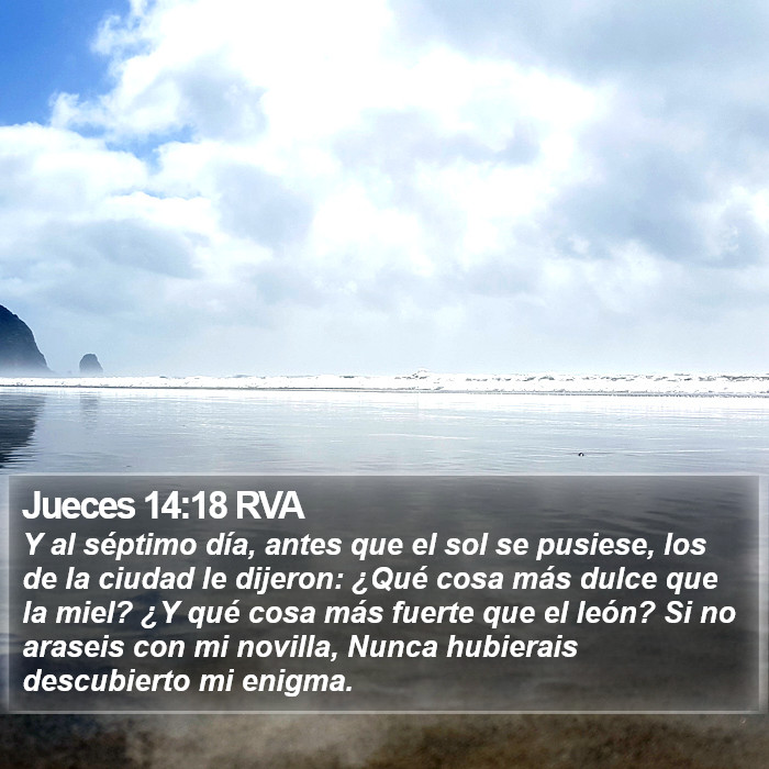 Jueces 14:18 RVA Bible Study