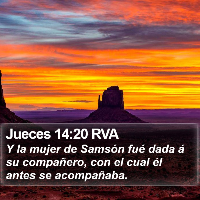 Jueces 14:20 RVA Bible Study