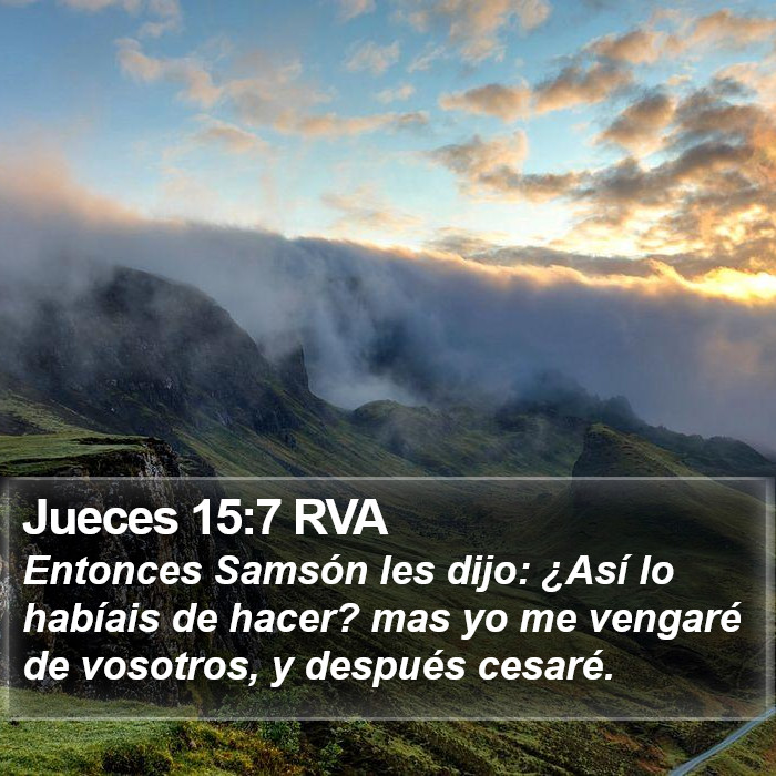 Jueces 15:7 RVA Bible Study