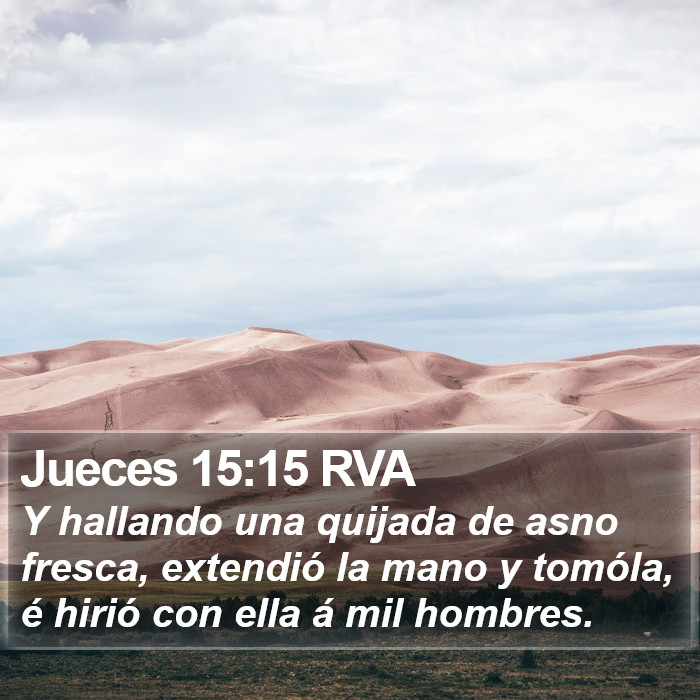 Jueces 15:15 RVA Bible Study