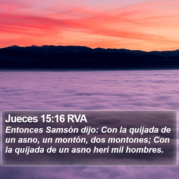 Jueces 15:16 RVA Bible Study